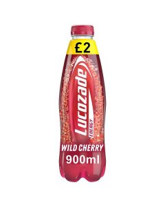 Lucozade Wild Cherry 900ml x 12 PM £2 BBE Nov/23