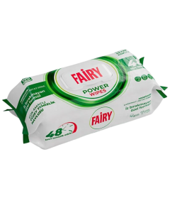 Fairy Power White Soap Surface Cleaning 100 Wipes, Disposable Antibacterial Household Cleaning Wipes for Kitchen & Bathroom