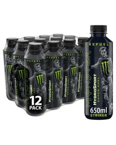 Monster HydroSport Striker 650ml x 12 Best Before  05.21
