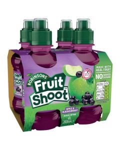 Robinsons Fruit Shoots Apple & Blackcurrant NAS (4x6pk) 200ML x 24