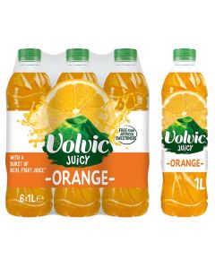 Volvic Juicy Orange 1L x 6