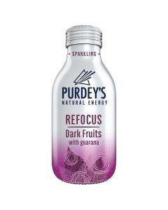 Purdey's Natural Energy Refocus Dark Fruits with Guarana 330ml x12