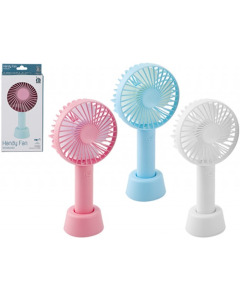 Multi Speed Handy Rechargeable Fan (1 Piece), Assorted