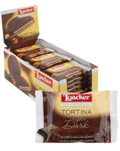 Loacker Tortina Triple Dark 24 x 21g Best Before Dec 20