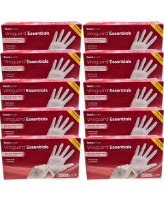Readigloves Vinoguard Essentials Clear Vinyl, Powder Free - Pack of 12 x 100 Medium gloves