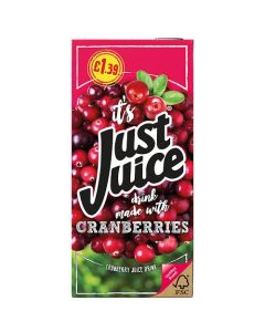 Just Juice Cranberry 8 x 1L PM
