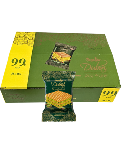 Beyoglu Dubai Duo Wafer PMP - Pack of 24 x 36g - Crispy Kadayif & Pistachio Cream Wafer
