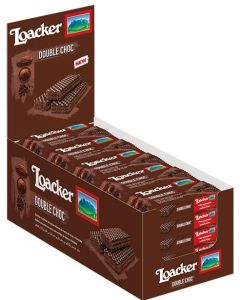 Loacker Double Chocolate Wafer 25 x 45g Best Before Dec 20