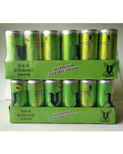 (Pack of 2) V Ultimate Guarana Energy Drink  Energy Drink Great Taste Half The Sugar 48 x 250ml