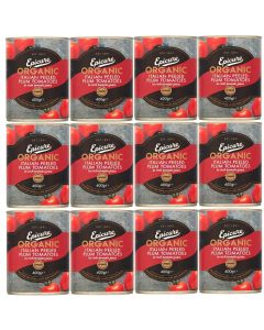 Epicure Organic Peeled Plum Tomatoes 400g x12 Best Before Aug,2024