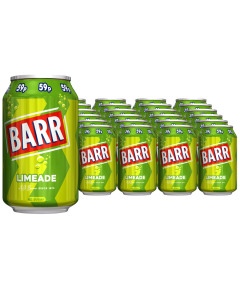 Barr Sparkling Lime Flavour Soft Drink with Sweeteners PMP 330ml x 24