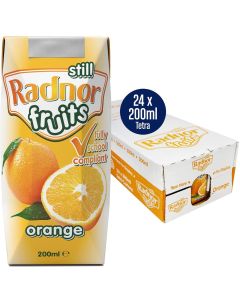 Radnor Fruits Orange Still Fruit Juice Tetra Pak 24x200ml Best Before 03/2025