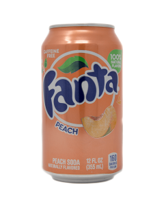 Fanta Peach American Soda 355ml x 12