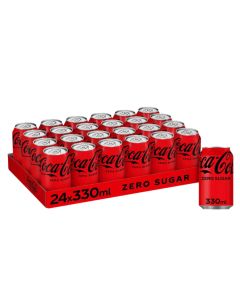 Coca-Cola Zero Sugar Multipack/PMP Cans 330ml x 24