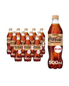 Coca-Cola Vanilla Zero Sugar PMP 500ml x 12