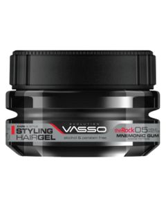 Vasso Styling Hair Gel The Rock Mnemonic Gum 250ml