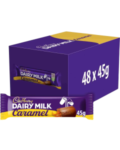Cadbury Dairy Milk Caramel Standard Bars 45g x 48