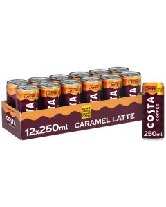 Costa Coffee Caramel Latte PMP 250ml x 12