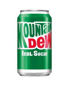 Mountain Dew Real Sugar 355ml x 12