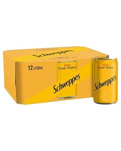 Schweppes Indian Tonic Water Mini Cans 12 x 150ml