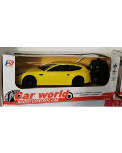 Car World Radio Control Car Yellow 1/16