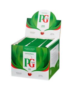 PG Tips Envelopes Individually Wrapped & Tagged 200 Black Tea Bags 400g, For Home, Office & Catering