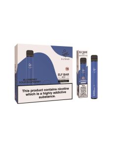 Elf Bar Blueberry Sour Raspberry 600 Puff, 20mg, Pack of 10