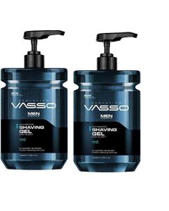 *** 2 pcs *** Vasso Men Creative Anti-Friction Shaving Gel Rest 1000ml BBE Aug 20