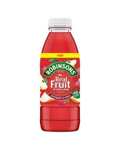 Robinsons Real Fruit Raspberry & Apple PMP 500ml x 12