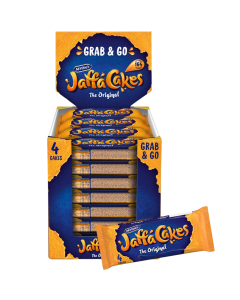 McVitie’s Jaffa Cakes Original - Pack of 80 (20 x 4pk) - Light Sponge Cakes with Dark Chocolate & Orange Filling