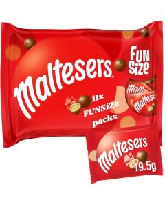 Maltesers Fun Size Milk Chocolate - Pack of 11 x 19.5g - Little Pockets of Fun, Made for Sharing