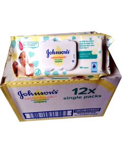 Johnson's cotton touch extra sensitive wipes (Pack of 12)