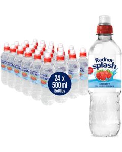 Radnor Splash Still Strawberry S/FREE Water 500ml x 24