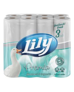 Lily Premia Toilet Rolls 3ply (32 Rolls)
