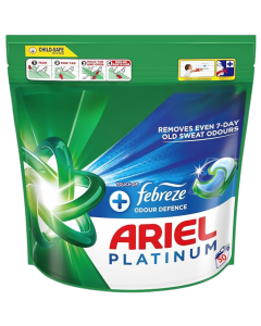 Ariel Platinum Washing Pods + Febreze Odour Defence 50 Washes