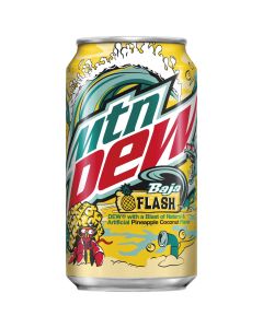 Mountain Dew Baja Flash Pineapple Coconut 355ml x 12
