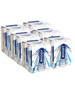 Boost Energy Sugar Free Original Multipack – 24 Pack (6x4pk) x 250ml Cans, Refresh + Energise
