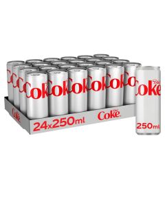 Diet Coke Slim Can 250ml x 24 BBE 31/10/23