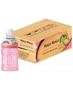 Mogu Mogu Lychee Flavored Drink with Nata de Coco 320ml x24