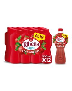 Ribena Strawberry 500ml x 12 PM£1.19 BBE Mar 2023
