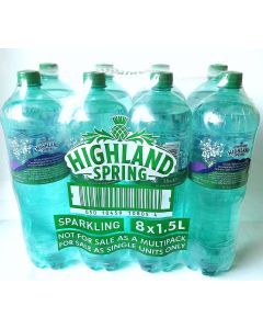 HIGHLAND SPRING SPARKLING WATER 1.5L X 8