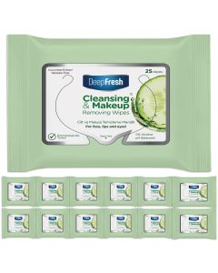 Deep Fresh Make-up Removal Wipes  25pk x12 (300 Wipes)