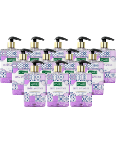 KOMILI Premium Sea Lavender Liquid Soap - Pack of 12 x 400ml - Dermatologically Tested , Contains Olive Oil