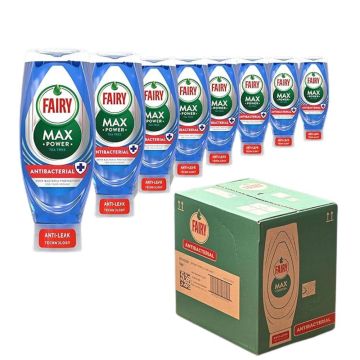 Fairy Max Power Tea Tree Antibacterial Dishwashing Liquid 640ml x 8
