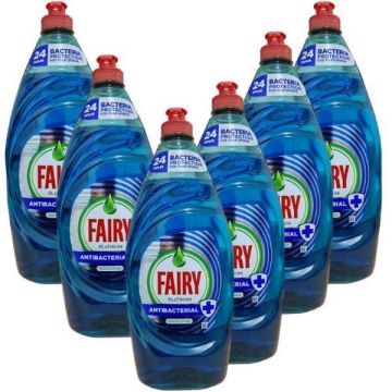 Fairy Platinum Antibacterial Washing Up Liquid Eucalyptus 870ml x 6