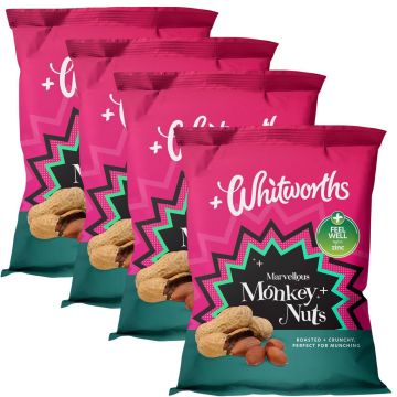 Whitworths Marvellous Monkey Nuts 280g x 4 Best Before Apr/2025
