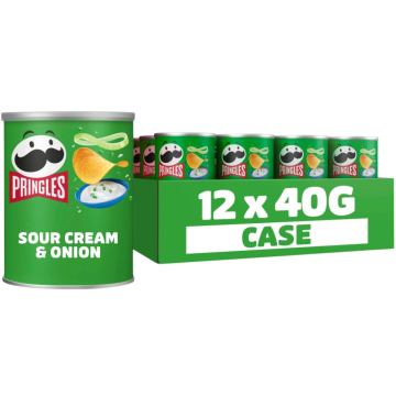 Pringles Sour Cream & Onion Snack 40g x 12