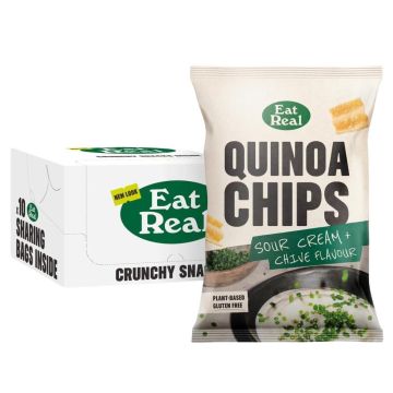 Eat Real Quinoa Sour Cream & Chive 90g x 10 Best Before 31/5/2025