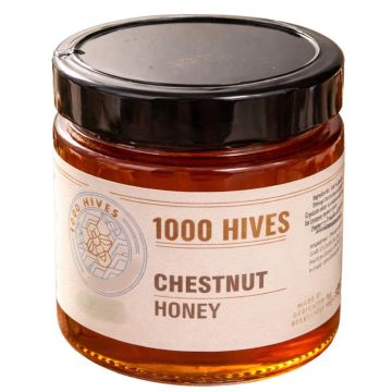 Hives Chestnut Honey 500g Jar – Rich, Dark & Flavourful