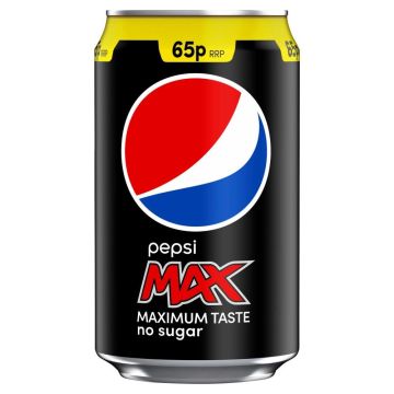 Pepsi Max Can PM65p 330ml x 24